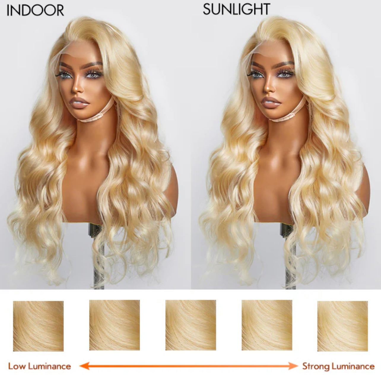 13x4 #613 Body Wavy Lace Frontal Wigs 150% Density