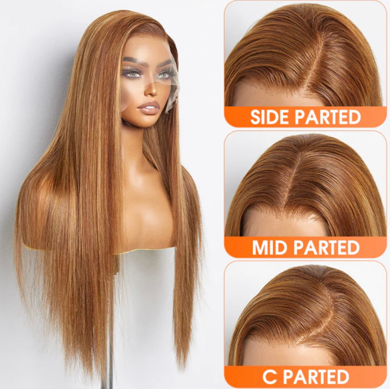 Pre-Plucked 13x4 Lace Front Straight Wig Free Part 150% Density