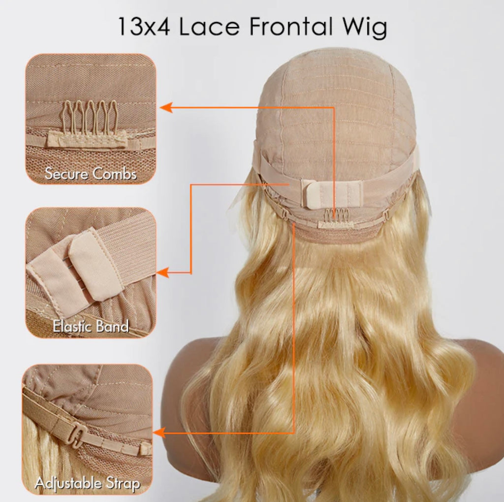 13x4 #613 Body Wavy Lace Frontal Wigs 150% Density