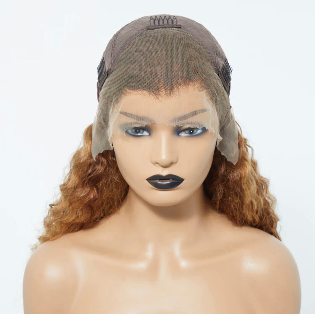 Pre-Plucked 13x4 Lace Front Water Wavy Wig Free Part 150% Density