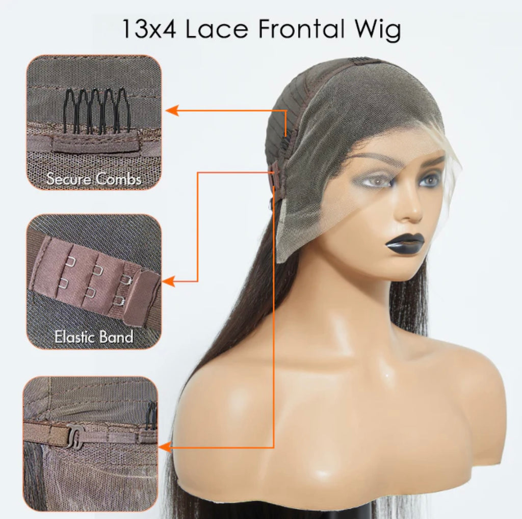 13x4 Full Frontal Lace Wig Straight 200% Density